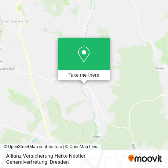 Карта Allianz Versicherung Heike Nestler Generalvertretung
