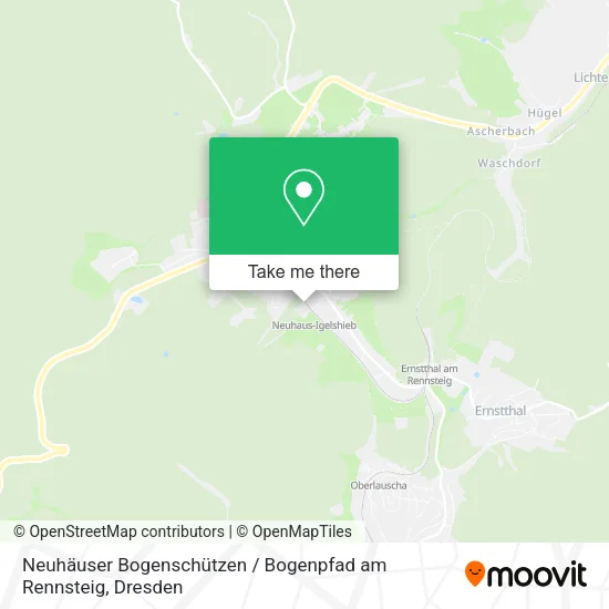 Карта Neuhäuser Bogenschützen / Bogenpfad am Rennsteig
