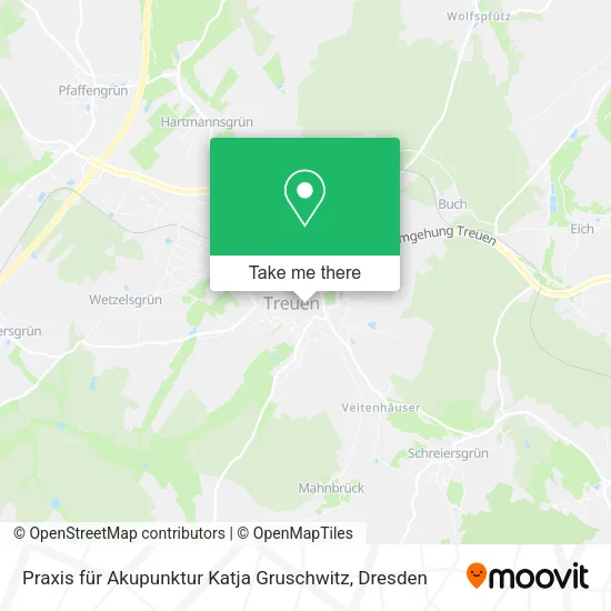 Карта Praxis für Akupunktur Katja Gruschwitz