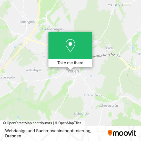 Карта Webdesign und Suchmaschinenoptimierung