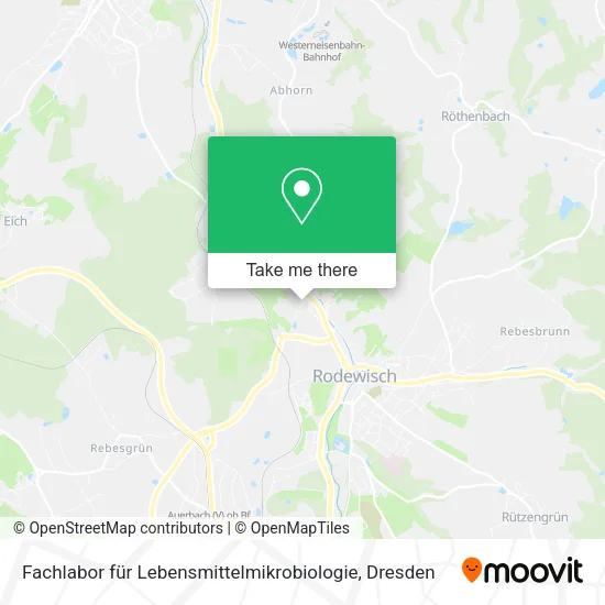 Карта Fachlabor für Lebensmittelmikrobiologie