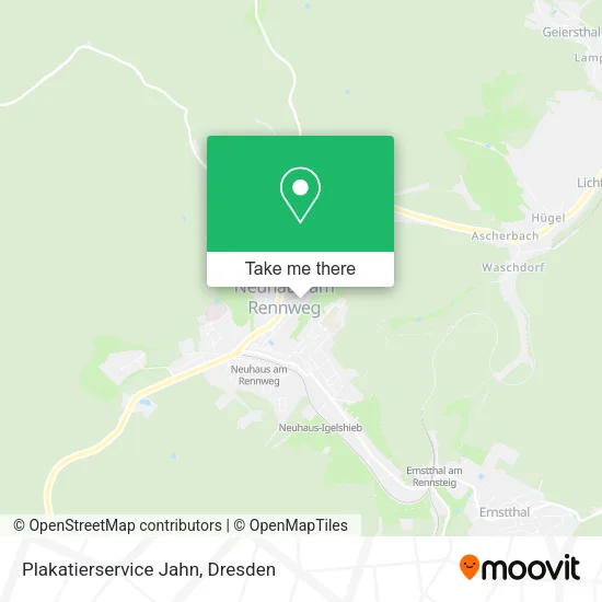 Карта Plakatierservice Jahn