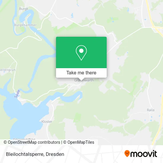 Карта Bleilochtalsperre