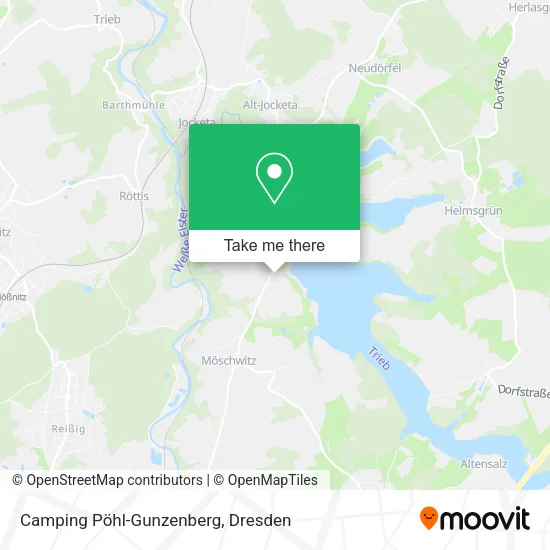 Карта Camping Pöhl-Gunzenberg