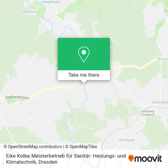 Карта Eike Kolbe Meisterbetrieb für Sanitär- Heizungs- und Klimatechnik