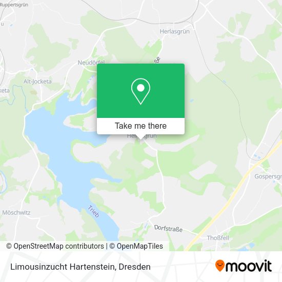 Карта Limousinzucht Hartenstein