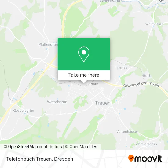 Карта Telefonbuch Treuen