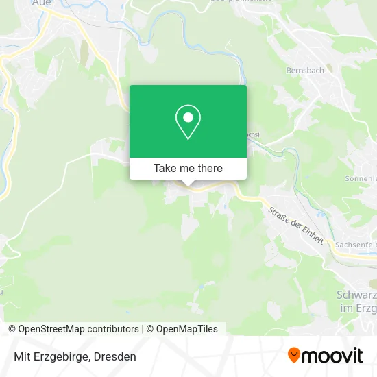 Карта Mit Erzgebirge