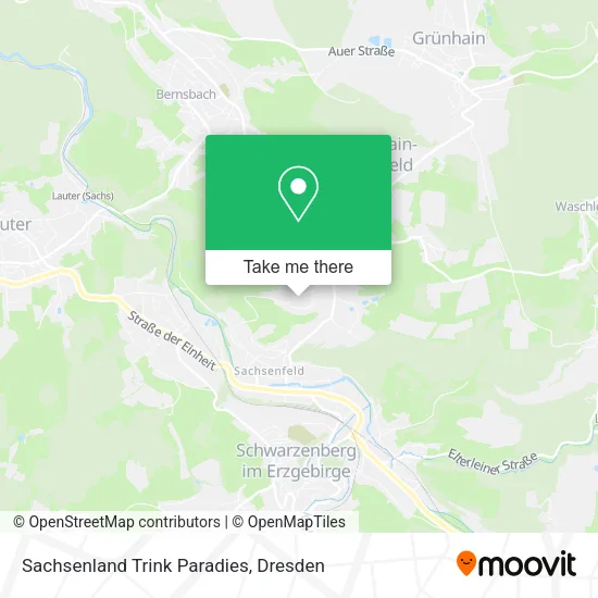 Карта Sachsenland Trink Paradies