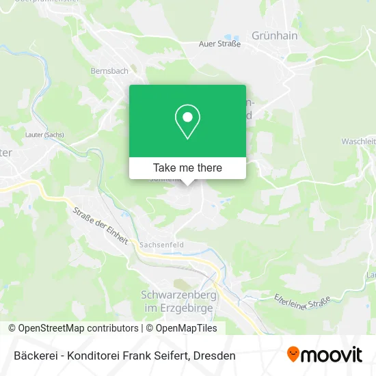 Карта Bäckerei - Konditorei Frank Seifert