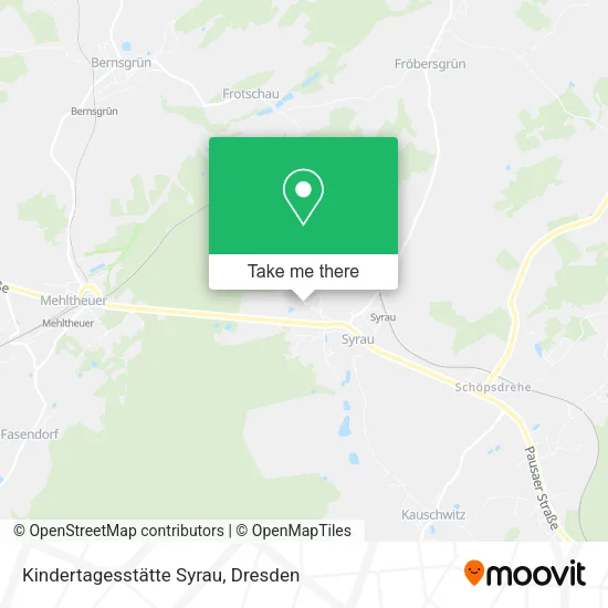 Карта Kindertagesstätte Syrau