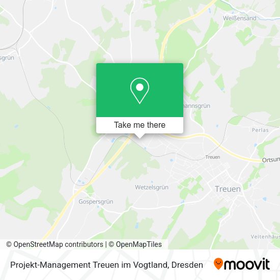 Карта Projekt-Management Treuen im Vogtland