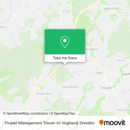 Карта Projekt-Management Treuen im Vogtland