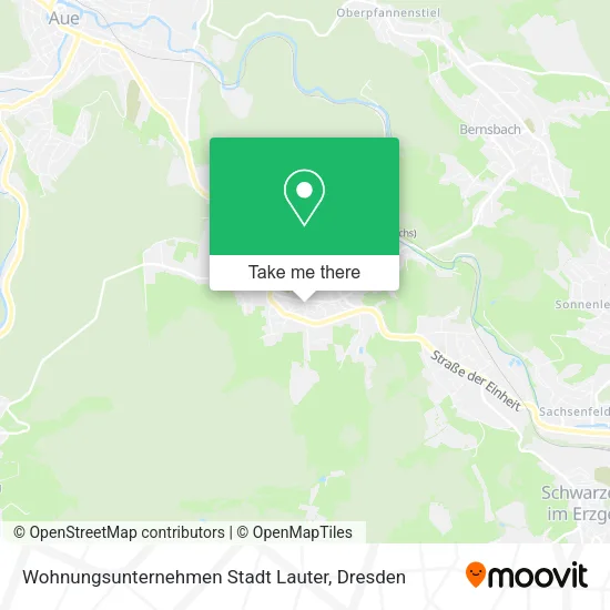 Карта Wohnungsunternehmen Stadt Lauter