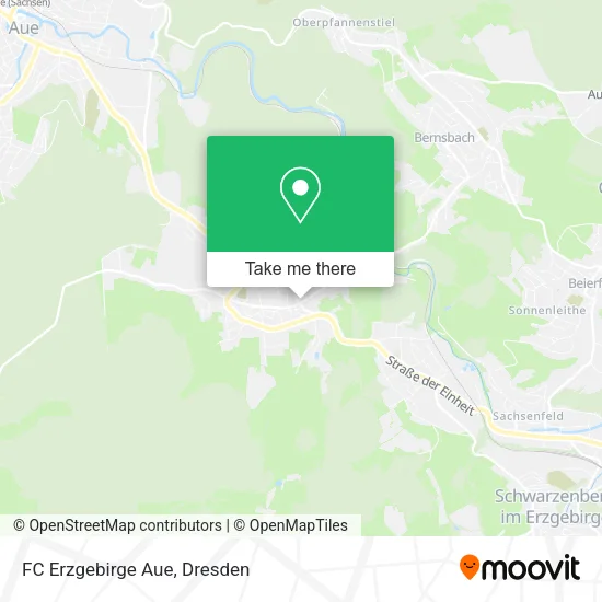 Карта FC Erzgebirge Aue