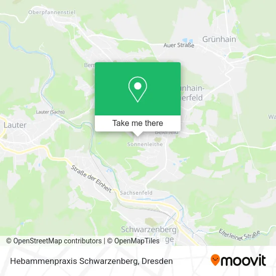 Карта Hebammenpraxis Schwarzenberg