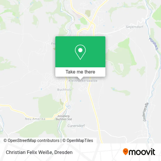 Christian Felix Weiße map
