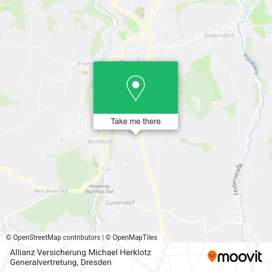 Карта Allianz Versicherung Michael Herklotz Generalvertretung