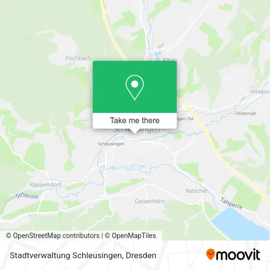 Карта Stadtverwaltung Schleusingen