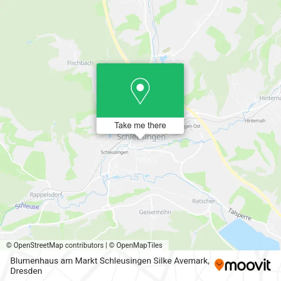 Карта Blumenhaus am Markt Schleusingen Silke Avemark