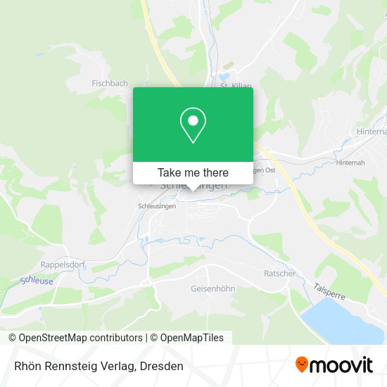 Карта Rhön Rennsteig Verlag
