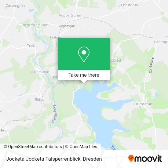 Карта Jocketa Jocketa Talsperrenblick