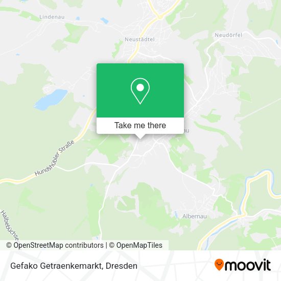 Карта Gefako Getraenkemarkt