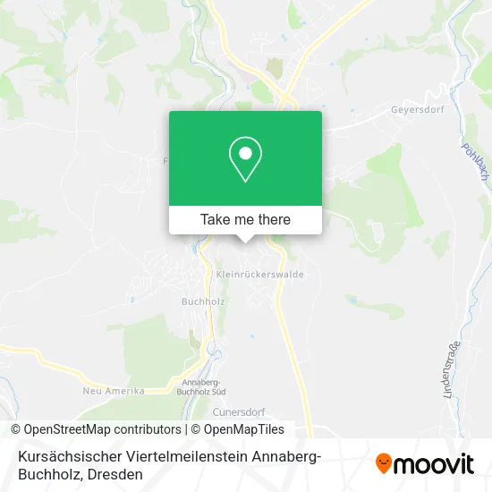 Карта Kursächsischer Viertelmeilenstein Annaberg-Buchholz