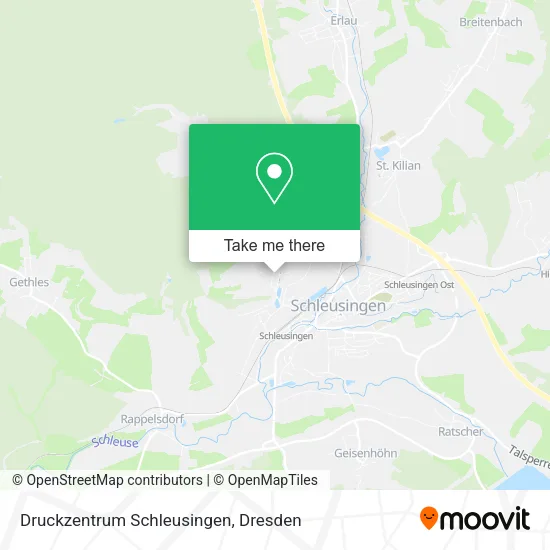 Карта Druckzentrum Schleusingen