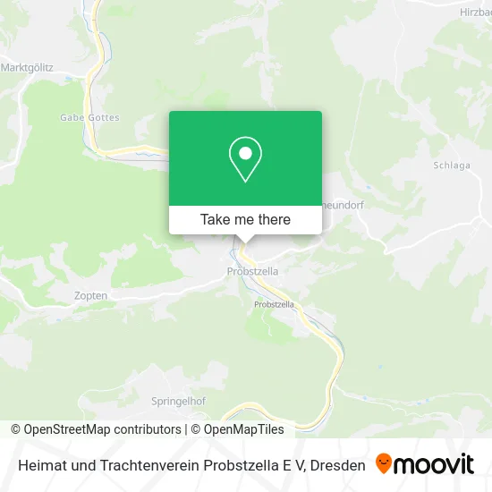 Карта Heimat und Trachtenverein Probstzella E V