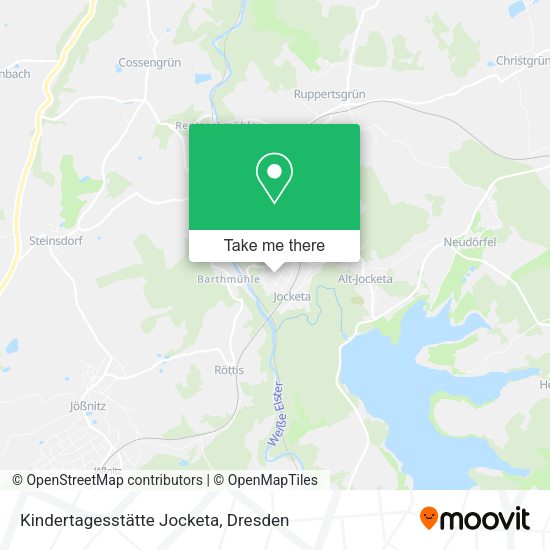 Карта Kindertagesstätte Jocketa
