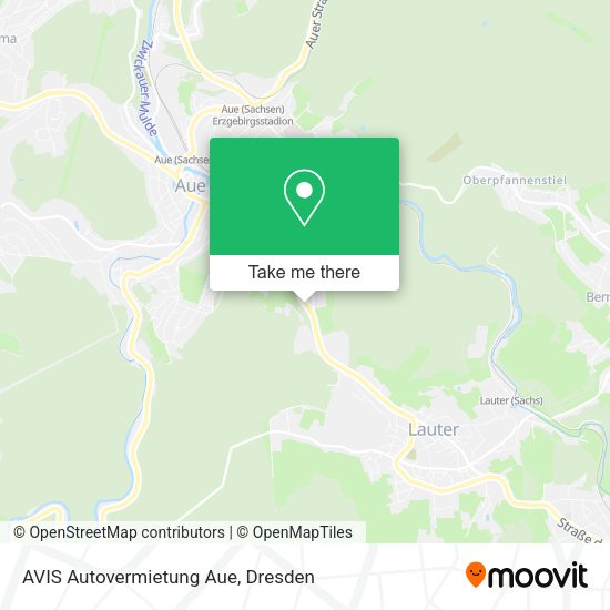 Карта AVIS Autovermietung Aue