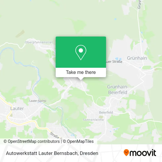 Карта Autowerkstatt Lauter Bernsbach