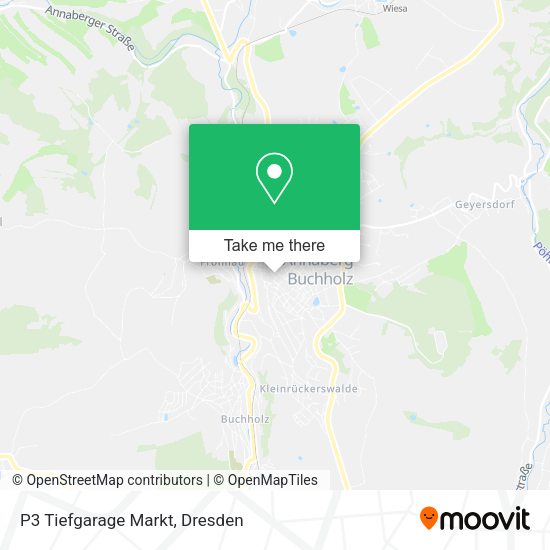 Карта P3 Tiefgarage Markt