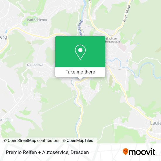 Карта Premio Reifen + Autoservice
