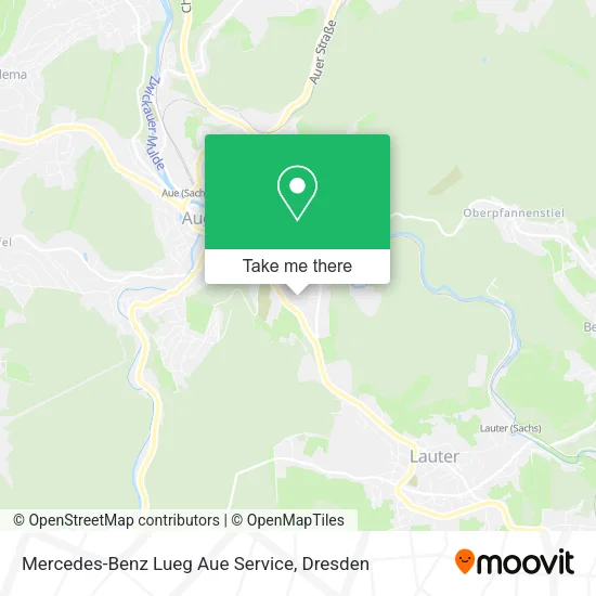 Карта Mercedes-Benz Lueg Aue Service