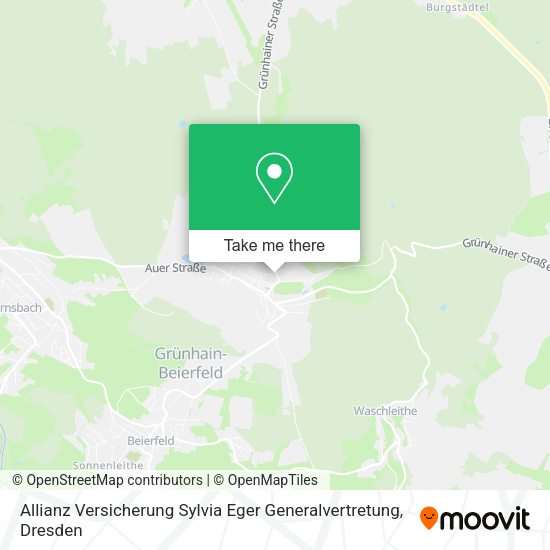 Карта Allianz Versicherung Sylvia Eger Generalvertretung