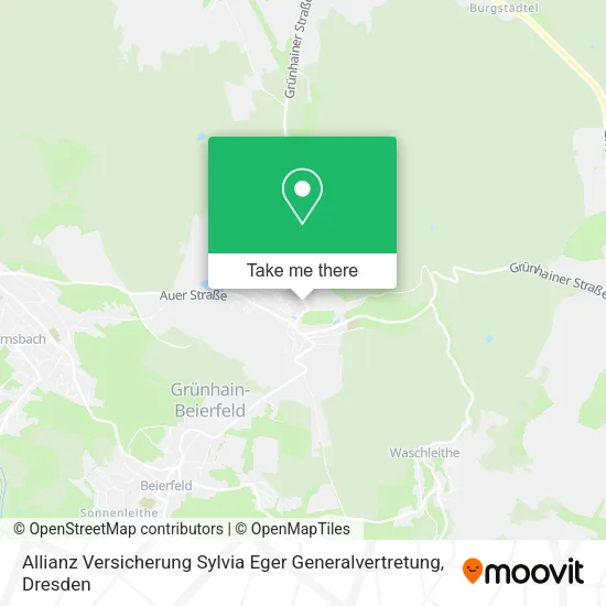 Карта Allianz Versicherung Sylvia Eger Generalvertretung