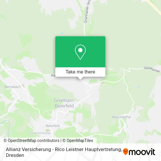 Карта Allianz Versicherung - Rico Leistner Hauptvertretung