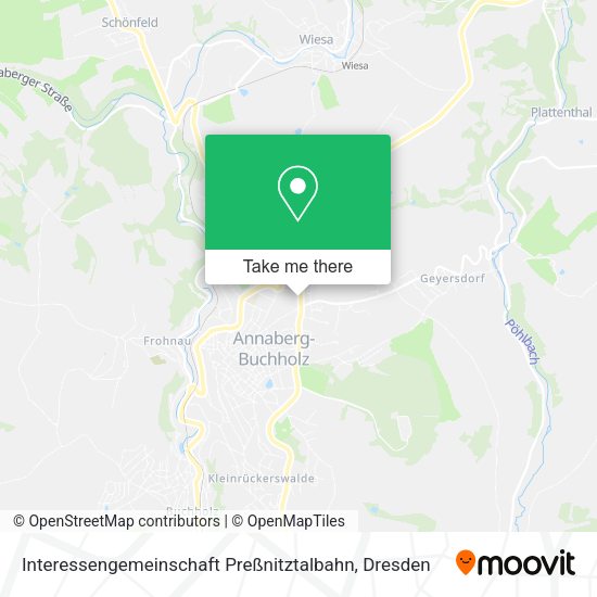 Карта Interessengemeinschaft Preßnitztalbahn