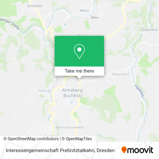Карта Interessengemeinschaft Preßnitztalbahn