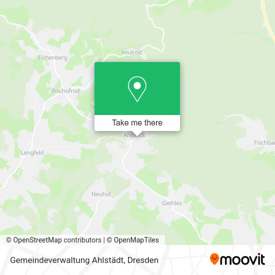 Карта Gemeindeverwaltung Ahlstädt