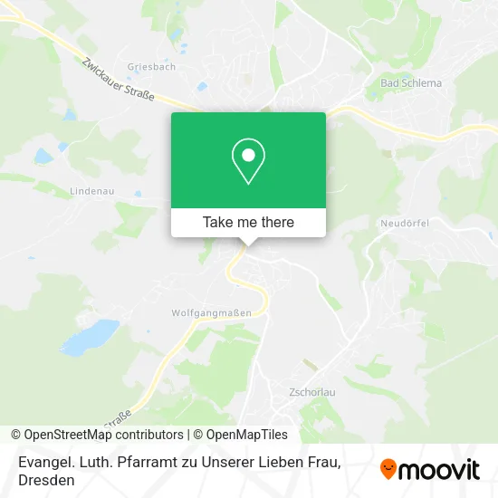 Карта Evangel. Luth. Pfarramt zu Unserer Lieben Frau