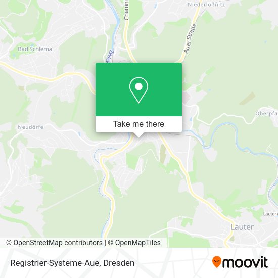 Карта Registrier-Systeme-Aue