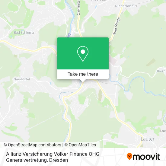 Карта Allianz Versicherung Völker Finance OHG Generalvertretung