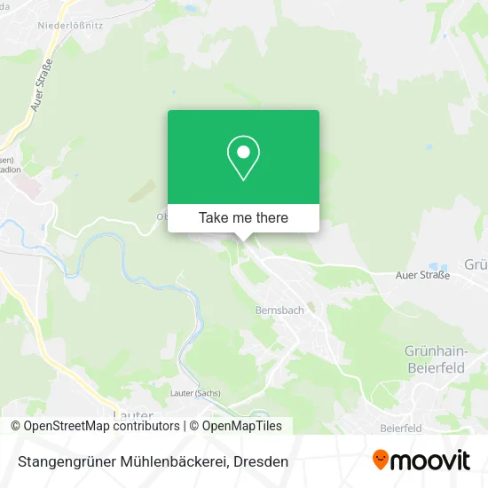 Карта Stangengrüner Mühlenbäckerei