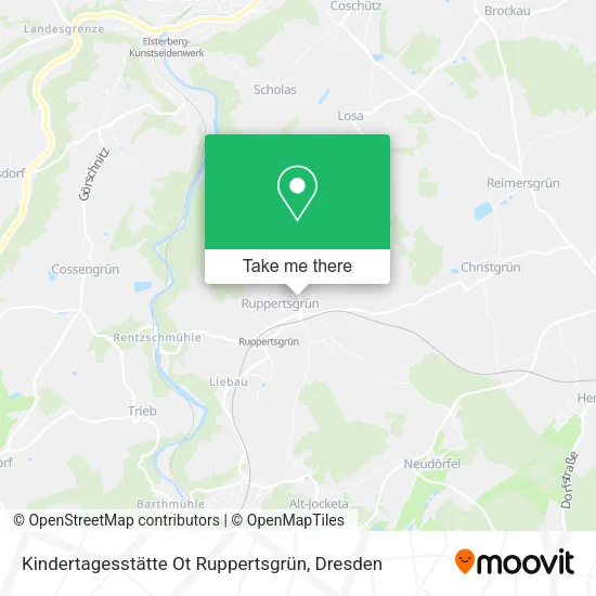 Карта Kindertagesstätte Ot Ruppertsgrün