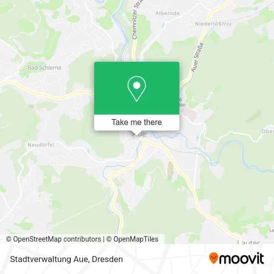 Карта Stadtverwaltung Aue
