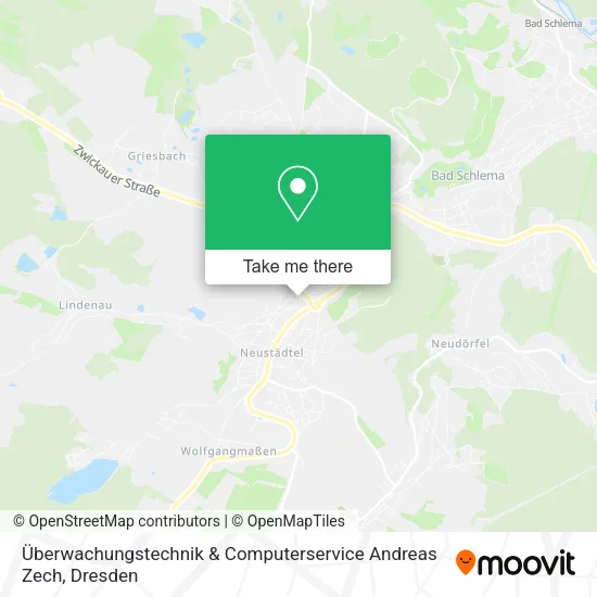 Карта Überwachungstechnik & Computerservice Andreas Zech