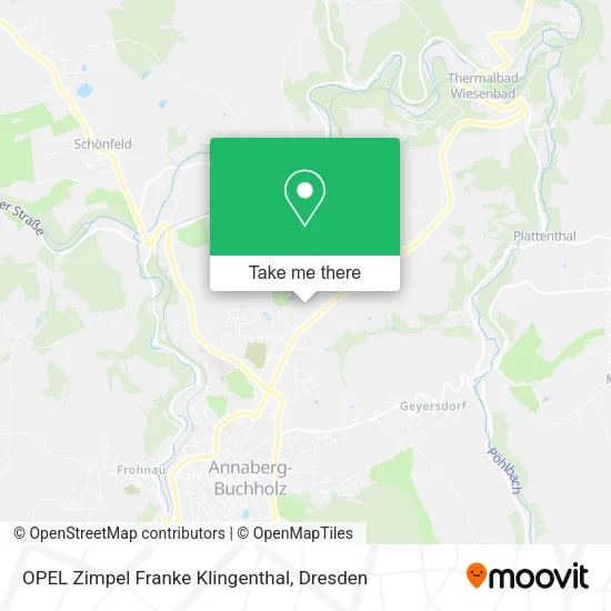 Карта OPEL Zimpel Franke Klingenthal